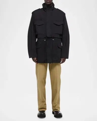 Helmut Lang Men's Field Jacket with Stowaway Hood | Thumbnail 4 Helmut Lang Men's Field Jacket with Stowaway Hood | Thumbnail 4