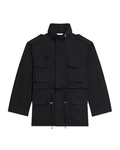 Helmut Lang Men's Field Jacket with Stowaway Hood | Thumbnail 1 Helmut Lang Men's Field Jacket with Stowaway Hood | Thumbnail 1