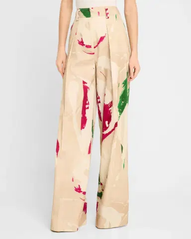 Ulla Johnson UJ x Lee Krasner Mitchell Wide-Leg Pants | Thumbnail 4 Ulla Johnson UJ x Lee Krasner Mitchell Wide-Leg Pants | Thumbnail 4