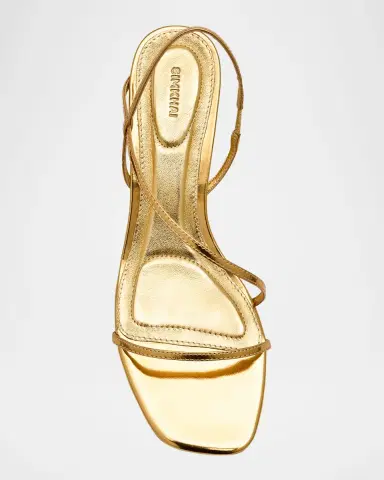 Simkhai Bridget Metallic Wedge Strappy Sandals | Thumbnail 6 Simkhai Bridget Metallic Wedge Strappy Sandals | Thumbnail 6