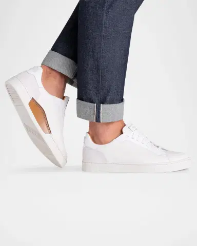 Magnanni Men's Amadeo Tumbled Leather Low-Top Sneakers | Thumbnail 2 Magnanni Men's Amadeo Tumbled Leather Low-Top Sneakers | Thumbnail 2