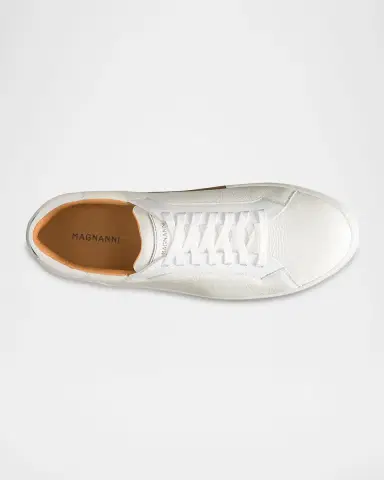 Magnanni Men's Amadeo Tumbled Leather Low-Top Sneakers | Thumbnail 4 Magnanni Men's Amadeo Tumbled Leather Low-Top Sneakers | Thumbnail 4
