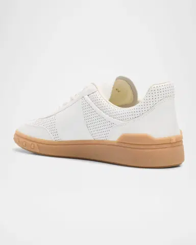 Valentino Garavani Men's Upvillage Perforated Napa Leather Low-Top Sneakers | Thumbnail 4 Valentino Garavani Men's Upvillage Perforated Napa Leather Low-Top Sneakers | Thumbnail 4