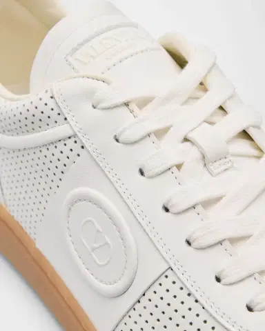 Valentino Garavani Men's Upvillage Perforated Napa Leather Low-Top Sneakers | Thumbnail 5 Valentino Garavani Men's Upvillage Perforated Napa Leather Low-Top Sneakers | Thumbnail 5