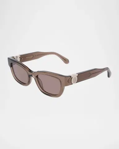 Ferragamo Gancino Rectangle Acetate Sunglasses | Thumbnail 3 Ferragamo Gancino Rectangle Acetate Sunglasses | Thumbnail 3