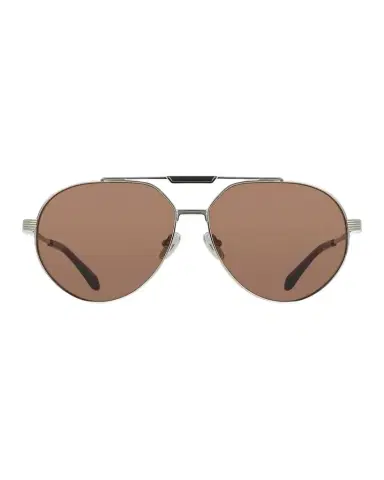 Ferragamo Men's Gancino Titanium Aviator Sunglasses | Thumbnail 1