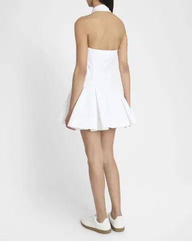 Balmain Halter Popeline Fit-&-Flare Mini Shirtdress | Thumbnail 3 Balmain Halter Popeline Fit-&-Flare Mini Shirtdress | Thumbnail 3