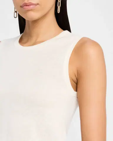 MAJESTIC FILATURES Machine-Washable Cashmere Sleeveless Sweater | Thumbnail 5