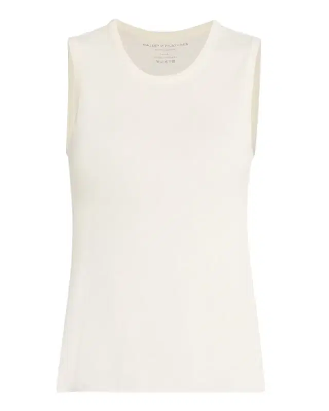 Majestic Filatures Machine-Washable Cashmere Sleeveless Sweater