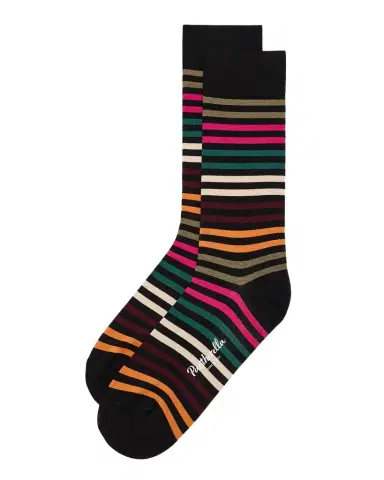 Pantherella Men 's Kilburn Striped Mid-Calf Socks | Thumbnail 1