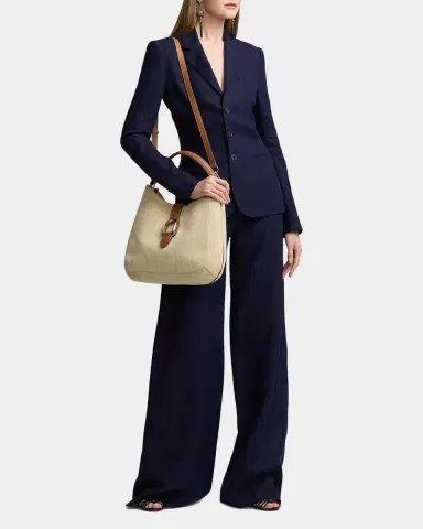 Ralph Lauren Collection Daria Linen Wide-Leg Pants | Thumbnail 2