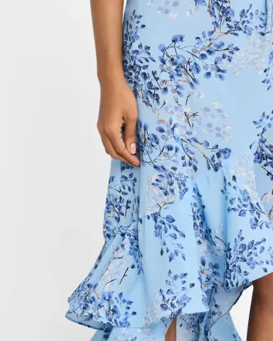 Bronx and Banco Bronte Floral-Print Ruffle Halter Maxi Dress | Thumbnail 5