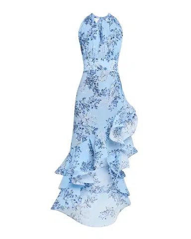 Bronx and Banco Bronte Floral-Print Ruffle Halter Maxi Dress | Thumbnail 1