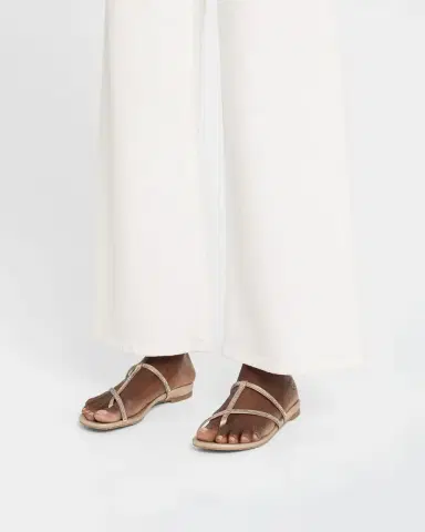PEDRO GARCIA Belisa Crystal-Embellished Flat Thong Sandals | Thumbnail 2