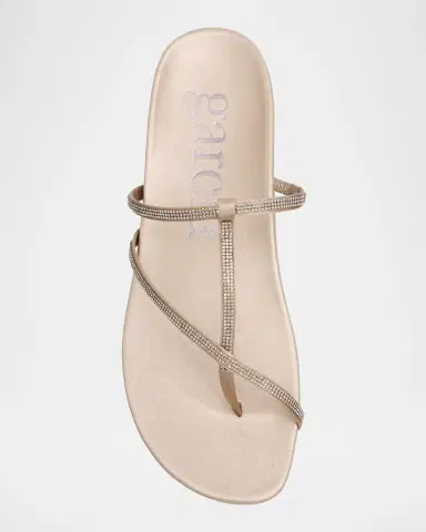 PEDRO GARCIA Belisa Crystal-Embellished Flat Thong Sandals | Thumbnail 6