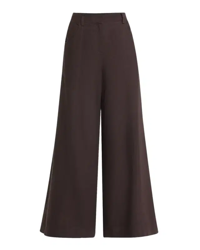 Dees Wide-Leg Linen Trousers