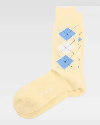 Pantherella Men 's Irwin Egyptian Cotton Argyle Crew Socks | Thumbnail 2