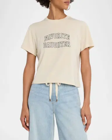Favorite Daughter Cropped Collegiate T-Shirt | Thumbnail 4 Favorite Daughter Cropped Collegiate T-Shirt | Thumbnail 4