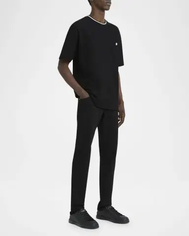 Dolce & Gabbana Men's Portofino Calfskin Low-Top Sneakers | Thumbnail 3