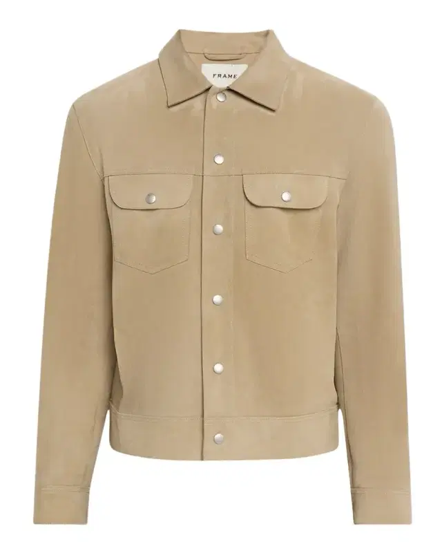 Men 's Suede Trucker Jacket