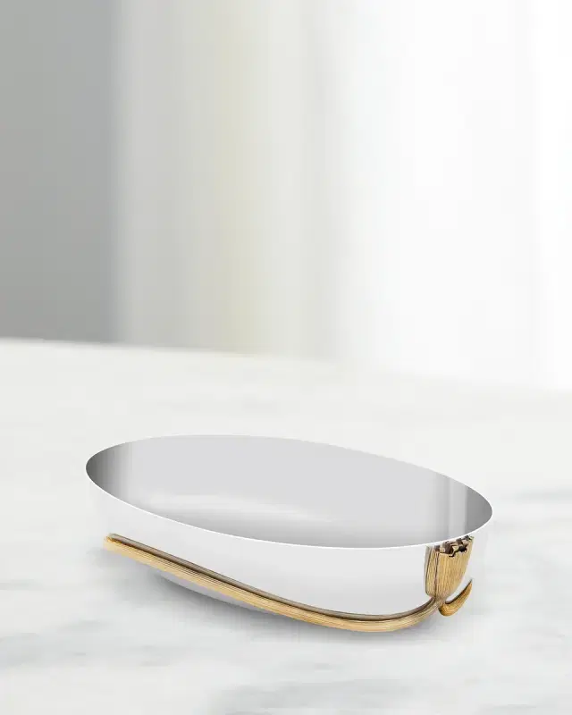 L 'Objet Deco Leaves Large Serving Boat