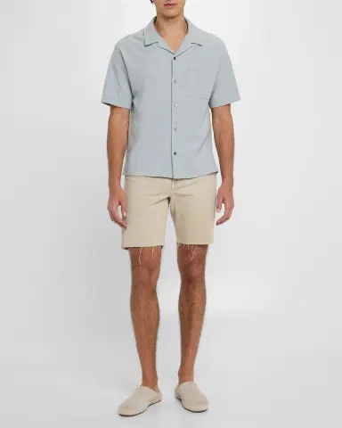 FRAME Men's Relaxed Raw Hem Shorts | Thumbnail 2