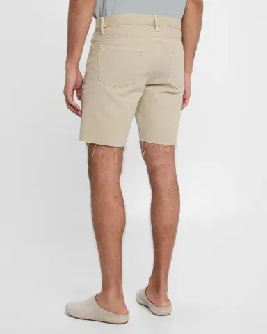 FRAME Men's Relaxed Raw Hem Shorts | Thumbnail 3