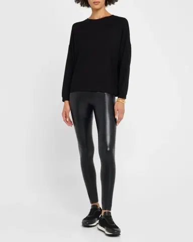 MAJESTIC FILATURES French Terry Crewneck Pullover | Thumbnail 2 MAJESTIC FILATURES French Terry Crewneck Pullover | Thumbnail 2