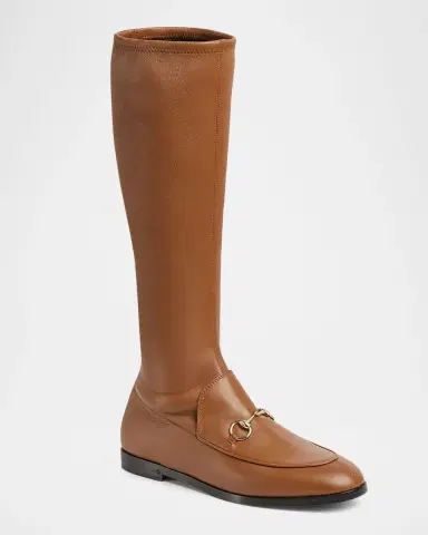 Gucci Jordaan Nappa Knee-High Boots | Thumbnail 2