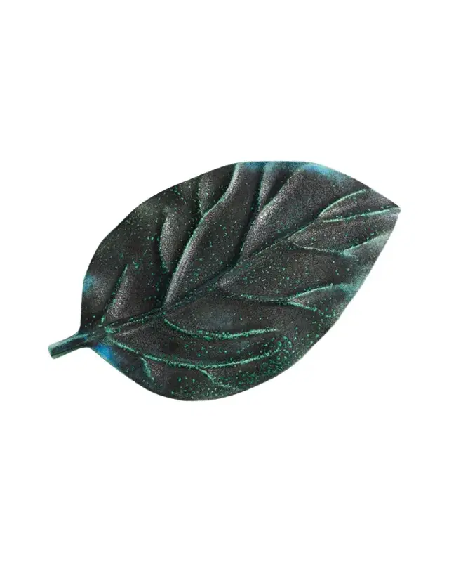 L 'Objet Cenote Large Leaf Platter