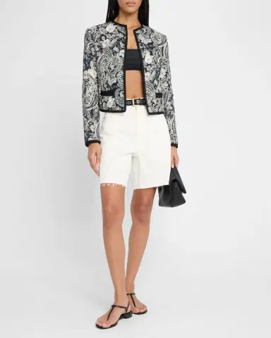 Nili Lotan Russel Denim Shorts | Thumbnail 2 Nili Lotan Russel Denim Shorts | Thumbnail 2