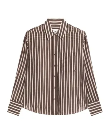 TWP Joey Striped Cotton-Silk Shirt | Thumbnail 1