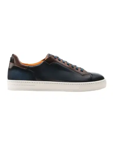 Magnanni Men's Amadeo Burnished Leather Low-Top Sneakers | Thumbnail 1 Magnanni Men's Amadeo Burnished Leather Low-Top Sneakers | Thumbnail 1
