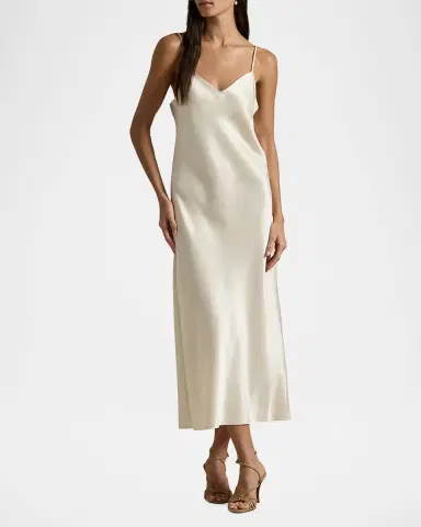 Polo Ralph Lauren Satin Midi Slip Dress | Thumbnail 2 Polo Ralph Lauren Satin Midi Slip Dress | Thumbnail 2