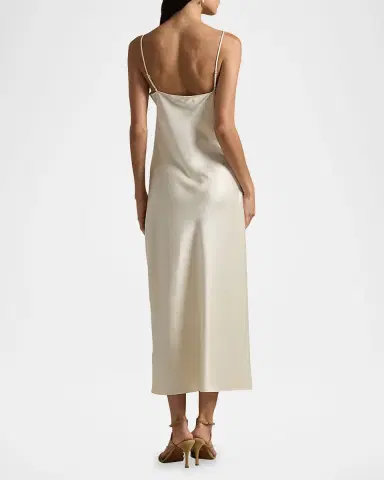 Polo Ralph Lauren Satin Midi Slip Dress | Thumbnail 3 Polo Ralph Lauren Satin Midi Slip Dress | Thumbnail 3