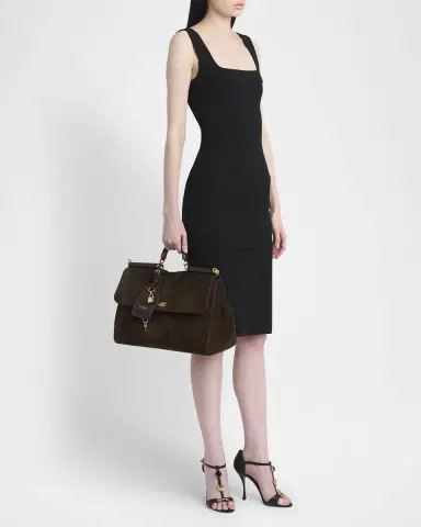 Dolce & Gabbana My Sicily Suede Top-Handle Bag | Thumbnail 5 Dolce & Gabbana My Sicily Suede Top-Handle Bag | Thumbnail 5