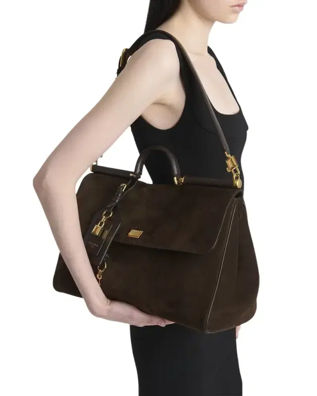 My Sicily Suede Top-Handle Bag