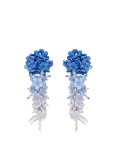 Oscar de la Renta Plexy Flowers Bouquet Earrings | Thumbnail 1