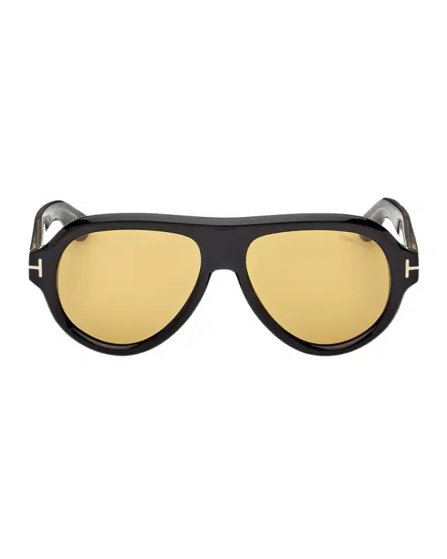 TOM FORD Men 's Icon Collection Acetate Aviator Sunglasses