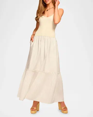 Ramy Brook Dawson Mixed-Media Maxi Dress | Thumbnail 2 Ramy Brook Dawson Mixed-Media Maxi Dress | Thumbnail 2