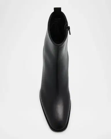 Christian Louboutin Men's Ziggissimo Forever Leather Ankle Boots | Thumbnail 6