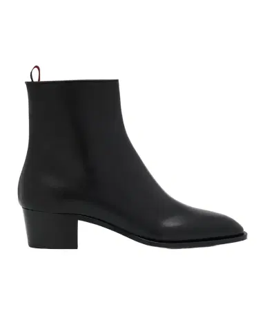 Christian Louboutin Men's Ziggissimo Forever Leather Ankle Boots | Thumbnail 1
