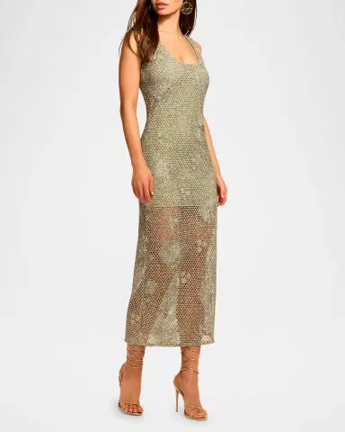 Ramy Brook Liliana Embroidered Crochet Midi Dress | Thumbnail 2 Ramy Brook Liliana Embroidered Crochet Midi Dress | Thumbnail 2