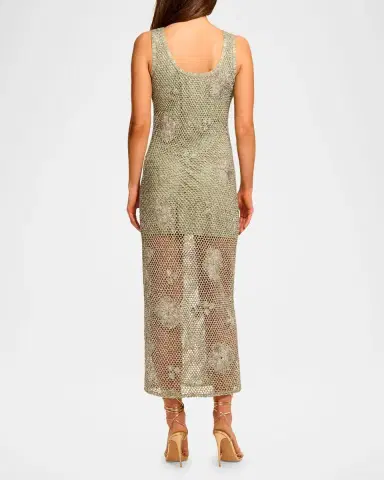 Ramy Brook Liliana Embroidered Crochet Midi Dress | Thumbnail 3 Ramy Brook Liliana Embroidered Crochet Midi Dress | Thumbnail 3