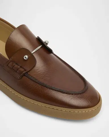 Christian Louboutin Men's Chambeliboat Leather Loafers | Thumbnail 3 Christian Louboutin Men's Chambeliboat Leather Loafers | Thumbnail 3