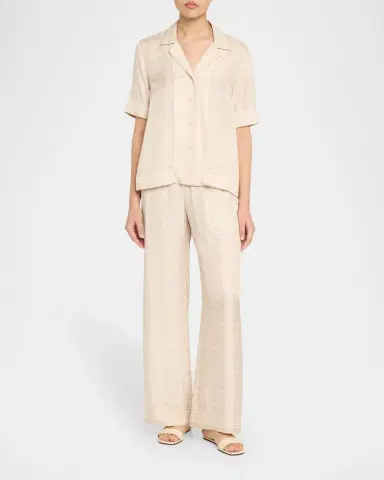 SIMKHAI Koda Button-Front Shirt | Thumbnail 2