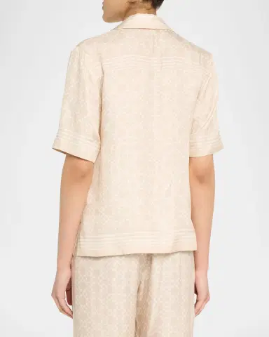 SIMKHAI Koda Button-Front Shirt | Thumbnail 3