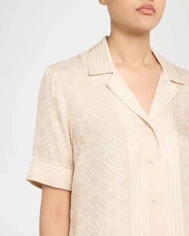 SIMKHAI Koda Button-Front Shirt | Thumbnail 5