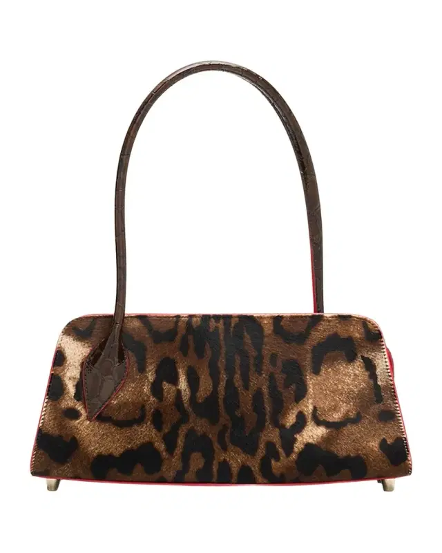 Eloise Top-Handle Bag in Croc-Embossed Leather