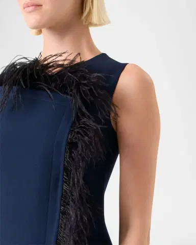 Akris Asymmetric Double-Face Wool Midi Dress | Thumbnail 5